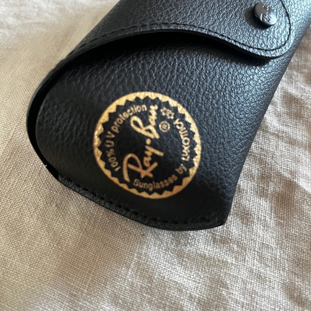 Authentic Ray-Ban Aviator Sun Glasses Brown Tint Gold Frame - Picture 13 of 15